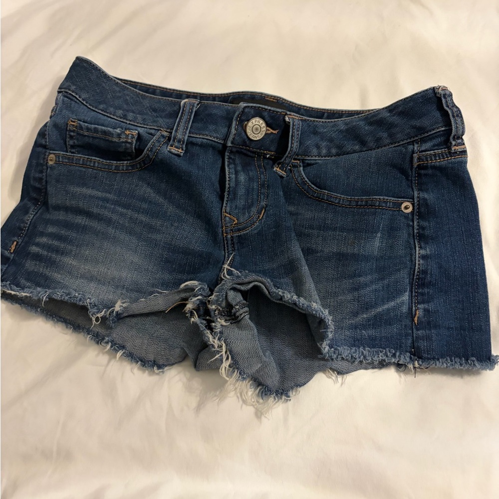 Express Dark Blue Jean Shorts
